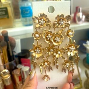 NEW Express Floral Baroque Earrings